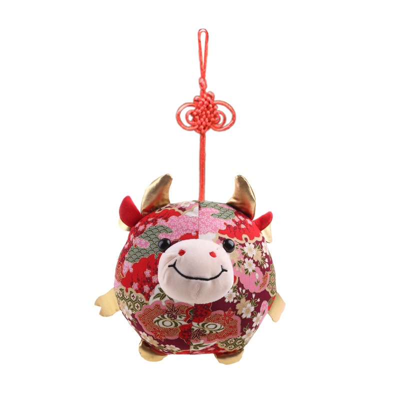 Móc Khóa Hình Búp Bê Nhồi Bông Ox Dễ Thương Dùng Trang Trí Túi Xách / Quà Tặng Sinh Nhật / Giáng Sinh