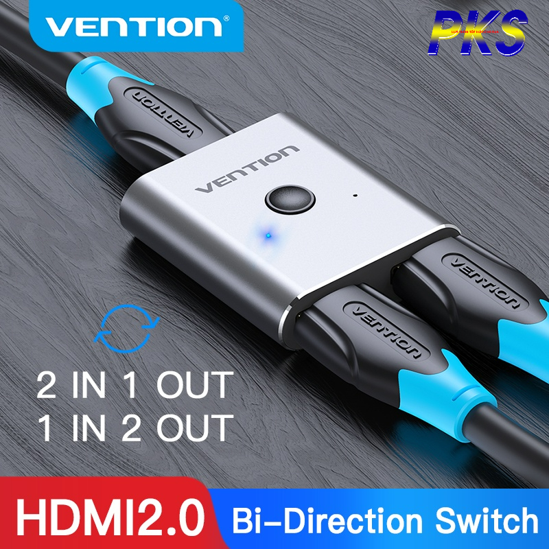 Bộ chia Vention HDMI chuyển đổi KVM hai chiều 1 ra 2 , 2 vào 1 Cho Máy Tính Pc Laptop Ps4 Xbox