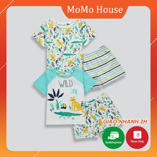 Bộ Cộc Tay Bé Trai Hoạt Tiết Muông Thú