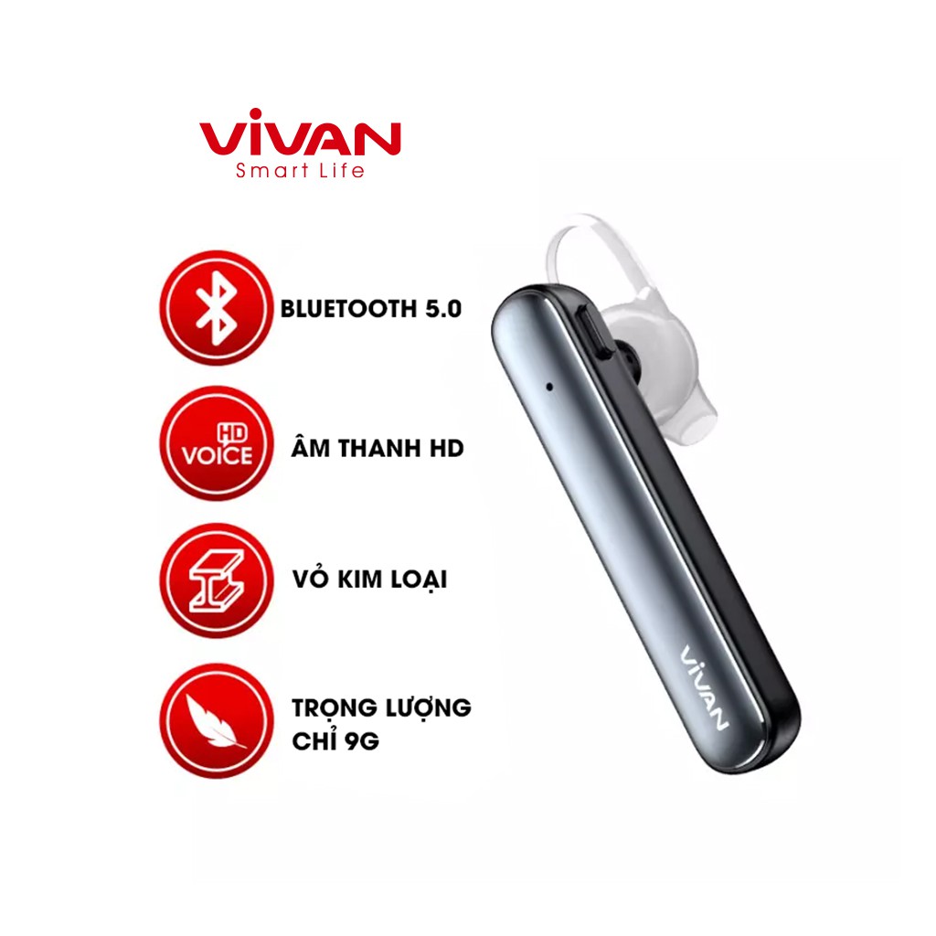 [Mã ELRVA30K giảm 7% đơn 50K] Tai Nghe Bluetooth 5.0 VIVAN - CHAT100 Âm Thanh HD Chống Ồn Kết Nối Siêu Nhanh Đàm Thoại | BigBuy360 - bigbuy360.vn