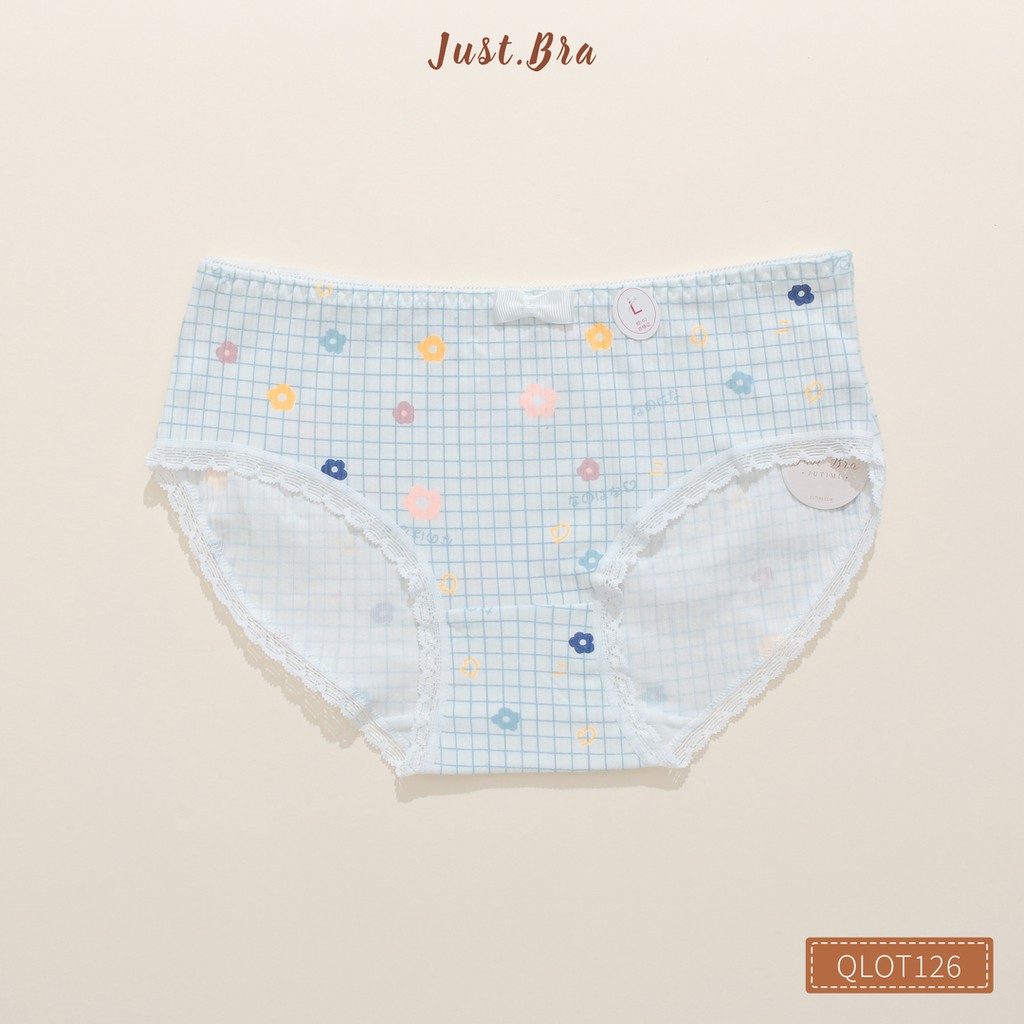 Quần lót  nữ Just Bra họa tiết xinh xắn, chất liệu cotton thoáng mátQLOT126 | BigBuy360 - bigbuy360.vn