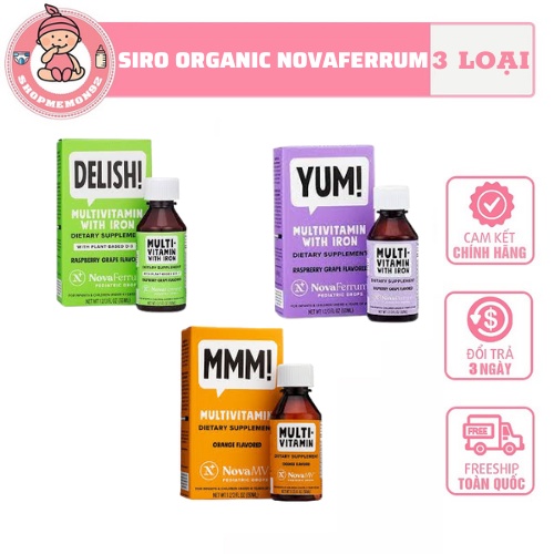 Vitamin tổng hợp hữu cơ Multivitamin Novaferrum (50ml)