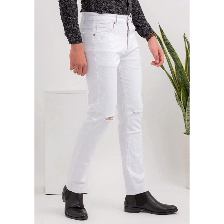 Quần jean nam đen trắng trơn LB co giãn, jean cotton cao cấp, co giãn, mềm mịn không ra màu - Hàng mới về