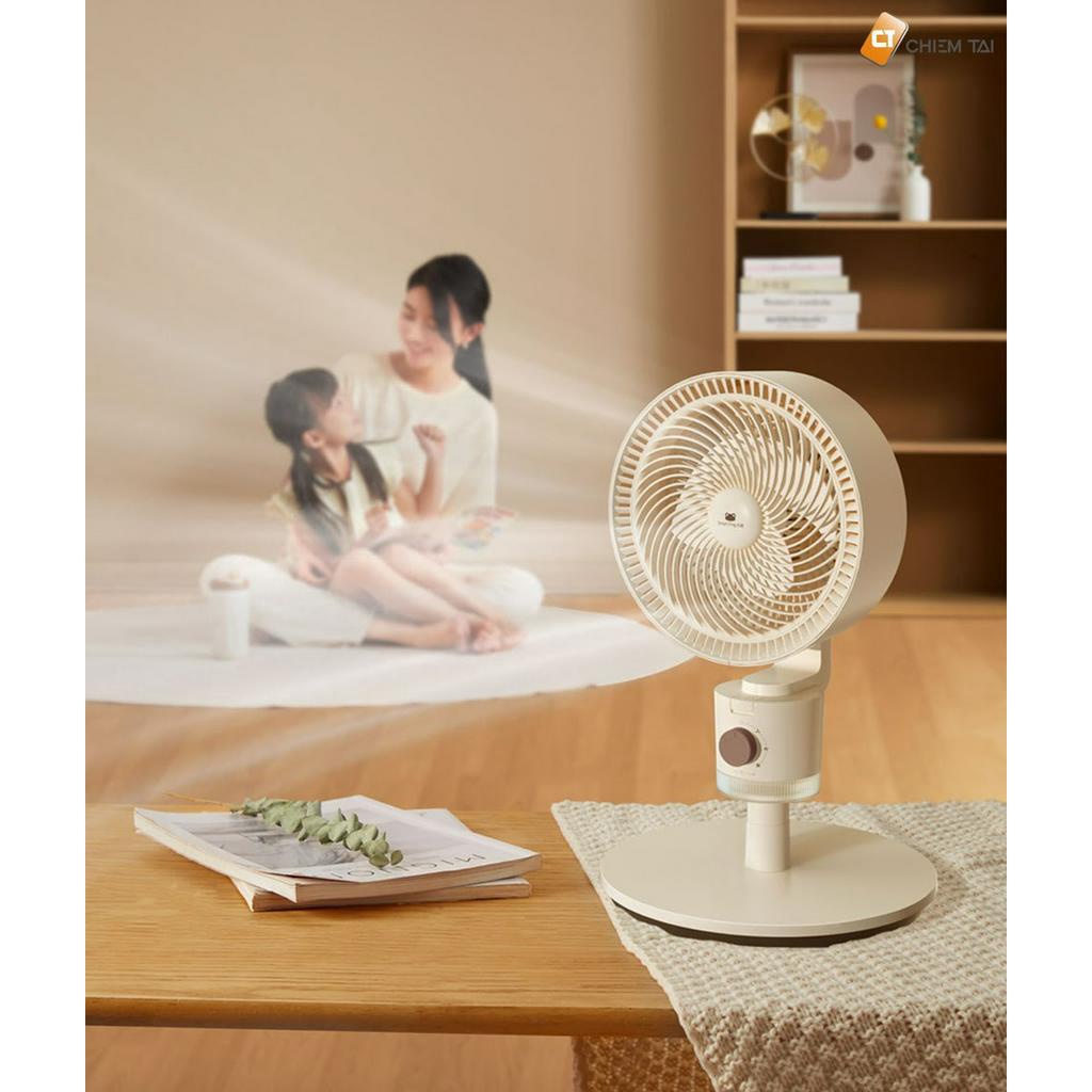 Quạt đối lưu tuần hoàn không khí có đèn ngủ Smart Frog KW-MF05