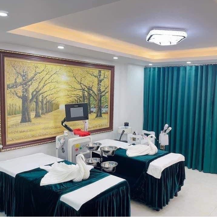 Ga giường spa + gối chất liệu nhung nhám Màu Xanh Cổ Vịt (ib cho shop để xem thêm màu khác và cần may lỗ úp mặt)