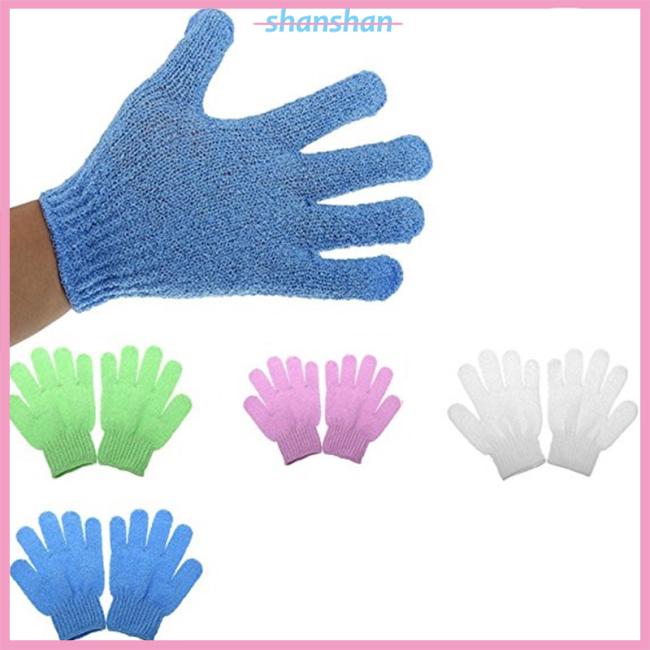 1 Pcs Candy Color Shower Exfoliating Skin Spa Bath Gloves Massage Clean Hygiene Gloves