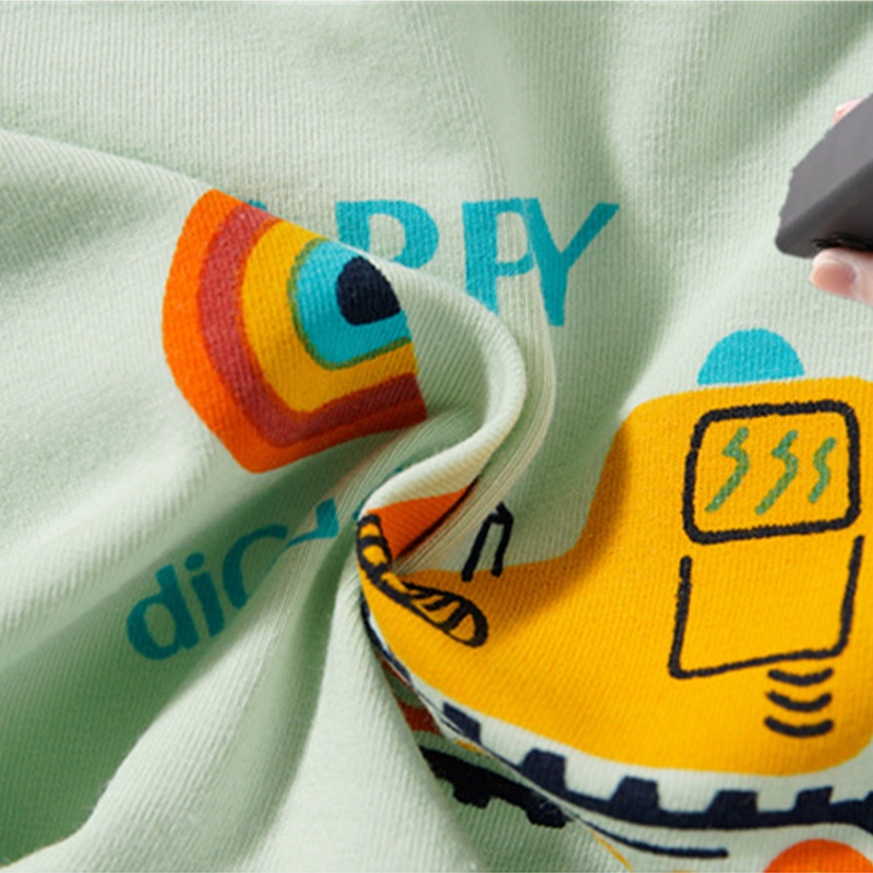 Bộ 5 Quần Lót Boxer Vải Cotton Siêu Mềm In Họa Tiết Khủng Long Dễ Thương Cho Bé 3-12 Tuổi