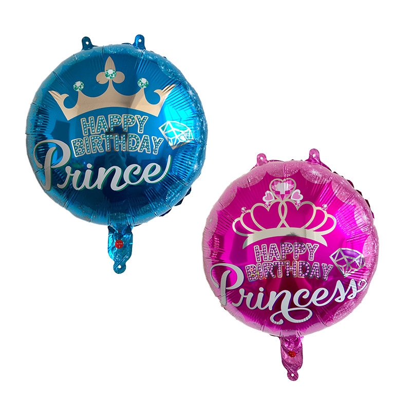 1 Bong Bóng Màng Nhôm 18 inch Hình Vương Miện Trang Trí Tiệc