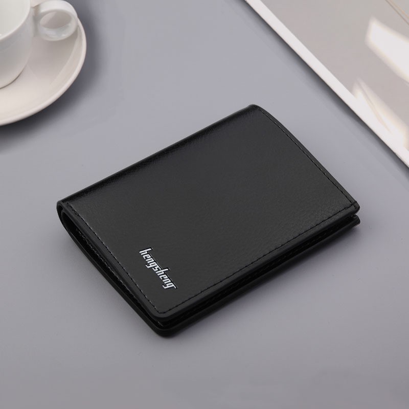 Ví da nam mini Bosumy D1008 nhỏ gọn nhiều ngăn kiểu đứng trẻ trung