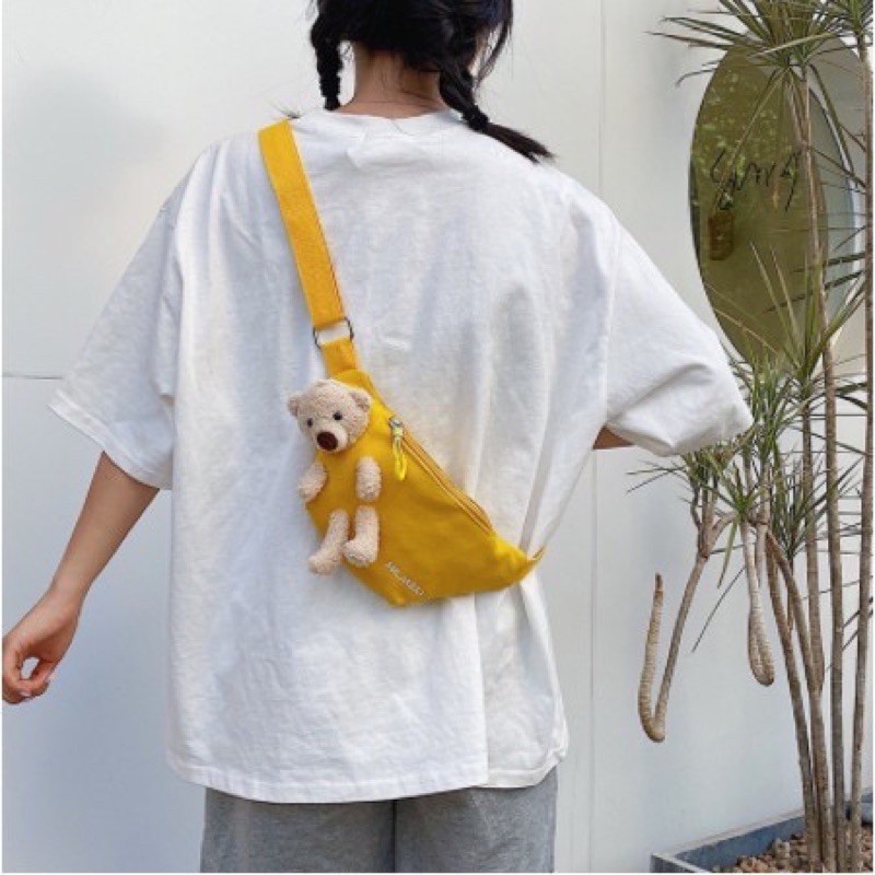 [Mã FAMAYWA2 giảm 10k đơn từ 50k] [FREESHIP] Túi Vải 🐻Đeo Chéo Gấu Bông Hàn Quốc TÚI XINH CHO BÉ | BigBuy360 - bigbuy360.vn