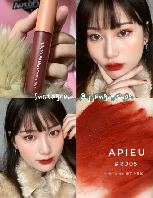 SON KEM LÌ APIEU JUICY PANG MOUSSE TINT A'PIEU | BigBuy360 - bigbuy360.vn