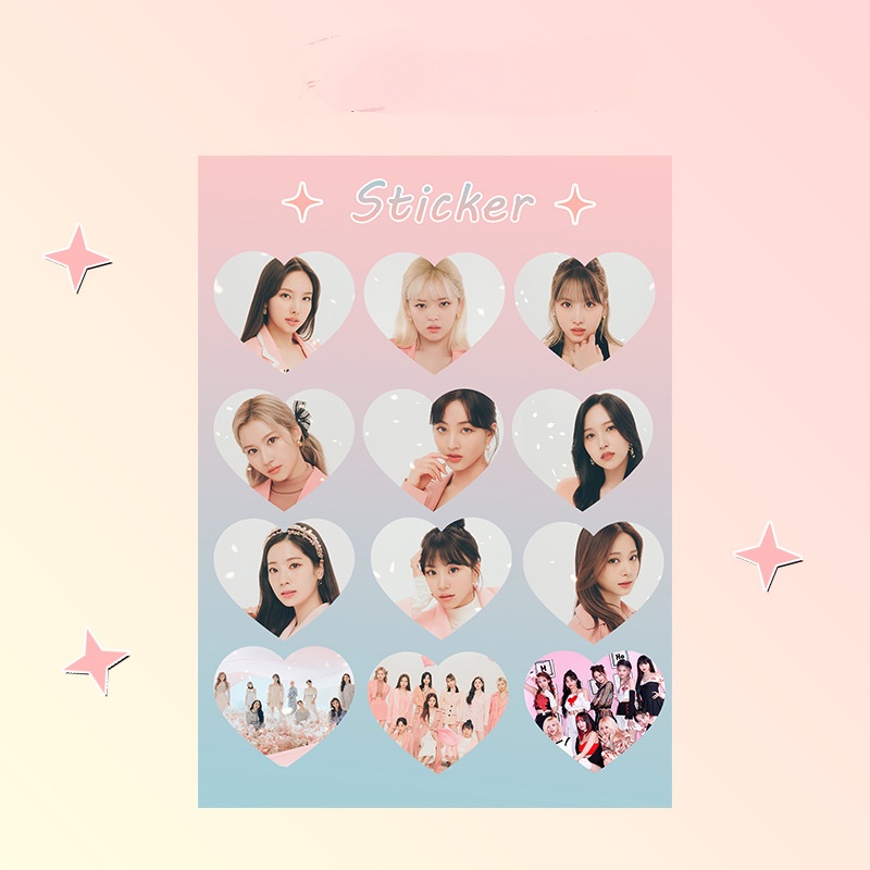 Sticker Trang Trí Hình Nhóm Nhạc Kpop BTS Blackpink