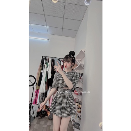 Set dạ áo kèm quần