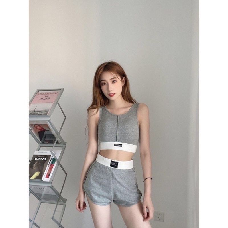 Bộ Tập Gym .Yoga  Kèm Mút Đệm Ngực mã 9888