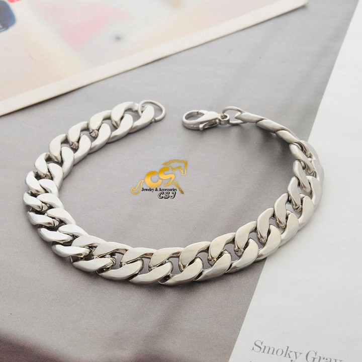 LẮC TAY NAM INOX DÂY LẶC ĐƠN 9LY ĐẸP PHONG CÁCH HÀN QUỐC