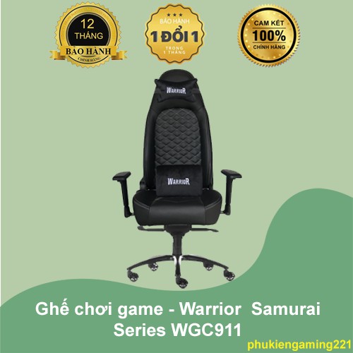 Ghế chơi game - Warrior  Samurai Series WGC911 - Hàng Chính Hãng