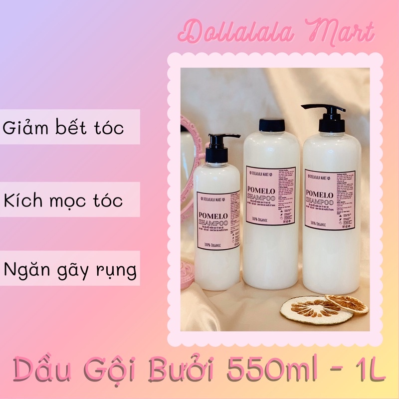 Dầu Gội Bưởi Collagen - Dầu Gội Bưởi Thiên Nhiên Cô Đặc Giảm Gãy Rụng Giảm Bết Và Giúp Mọc Tóc - Dollalala Mart