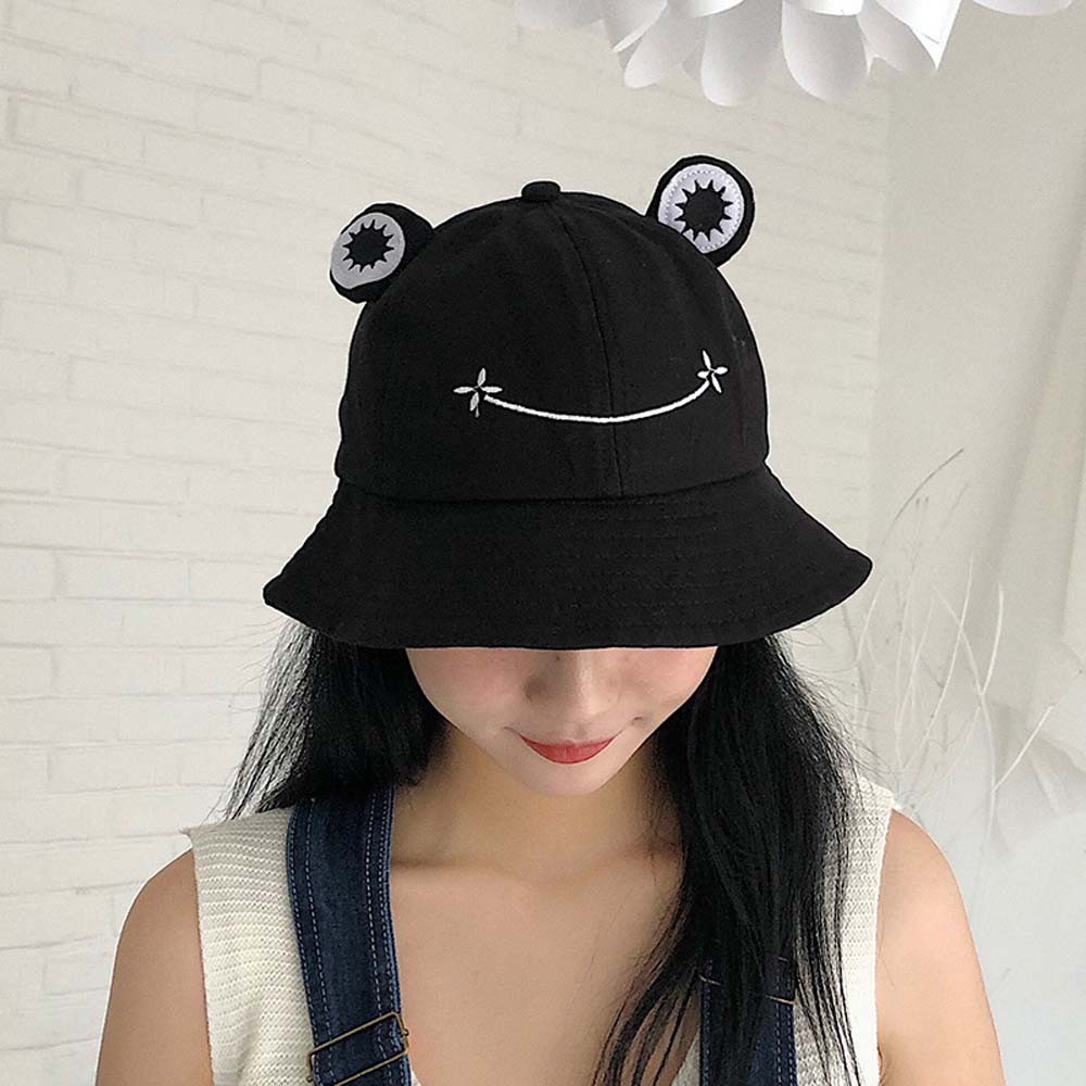 MOCHO Cute Visors Hat Dust proof Sun Hat Fisherman's hat Women Embroidery Sun Protective Anti-Fog Cotton Adjustable Bucket cap/Multicolor