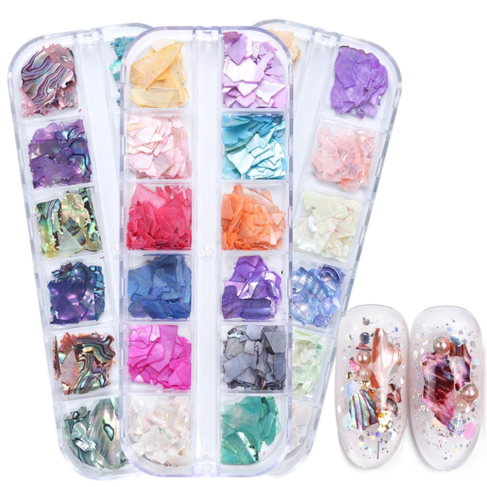 Hộp sequin lấp lánh dùng để trang trí móng nghệ thuật