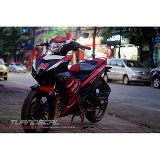 Tem Trùm Exciter 150 Arkapovic đỏ đen