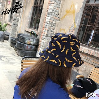 Nón bucket 2 mặt hình banana