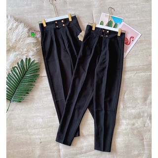 Quần Baggy Cạp Cao 4 Cúc