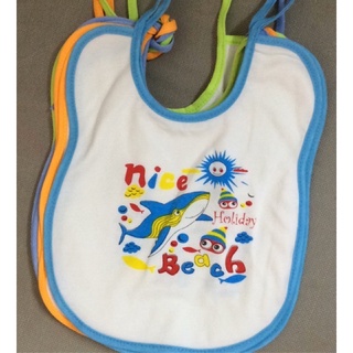 Set 2 yếm cột cotton 2 lớp size lớn cho bé