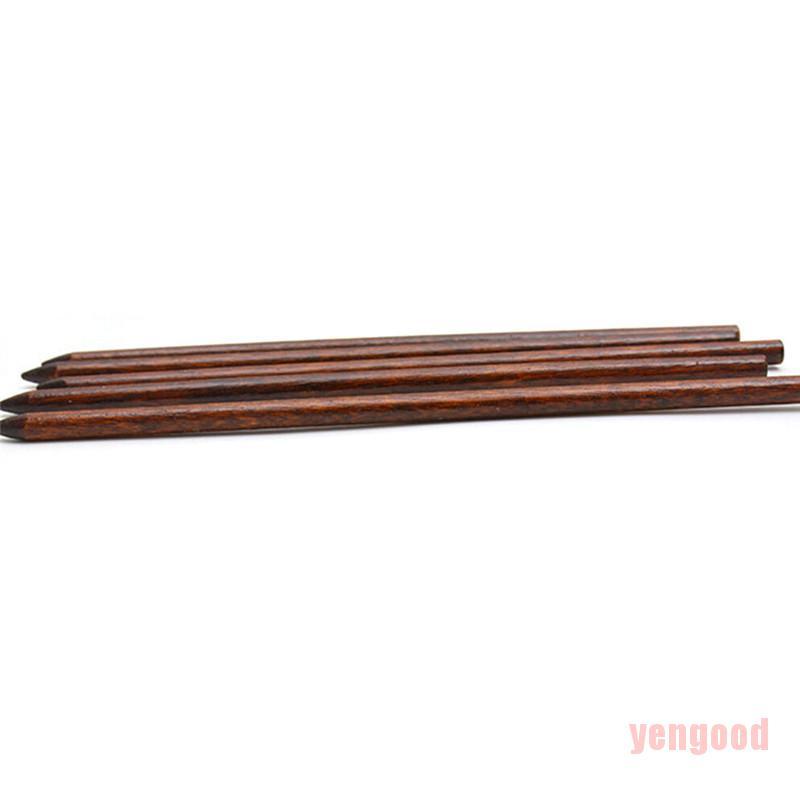 Bộ 10 Trâm Cài Tóc Gỗ Mun Chạm Khắc Tinh Tế Phong Cách Retro
