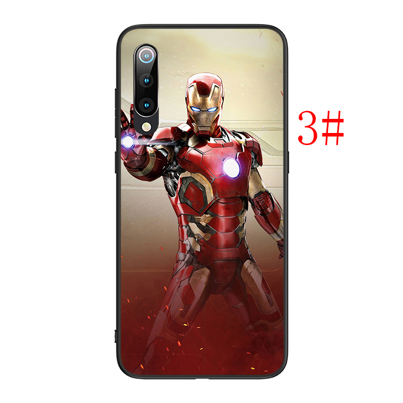 Ốp Điện Thoại Silicon Mềm Hình Iron Man Batman Captain America Xa101 Cho Redmi Note 5 6 7 8 9 Pro Max 8t 9s