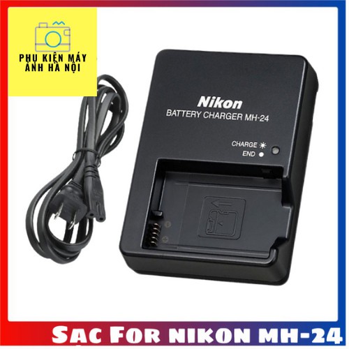 Sạc Máy Ảnh Nikon MH-24 cho Pin Nikon EN-EL14 Sạc Máy Nikon D3100 D3200 D3300 D3400 D35000 D5500 D54