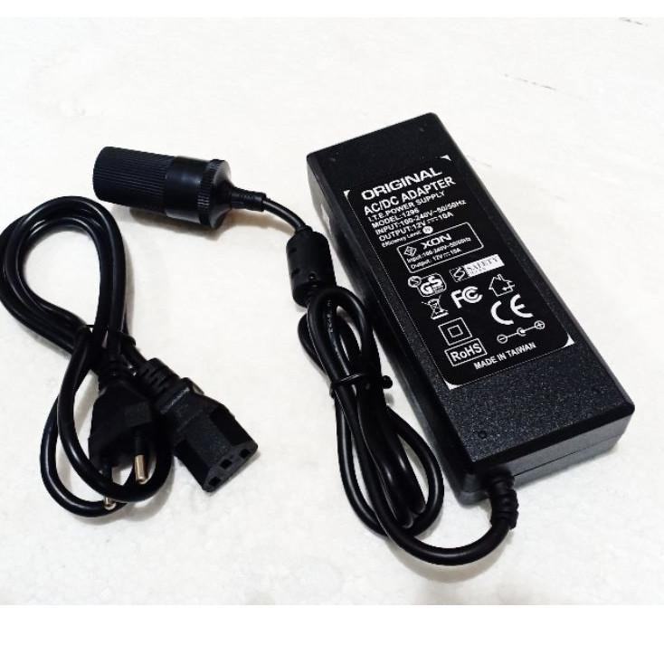 Ổ Cắm Sạc Chuyển Đổi 10a 12v 220v Ac Sang Dc 12 Volt 10 Ampere Vacum Cho Xe Hơi