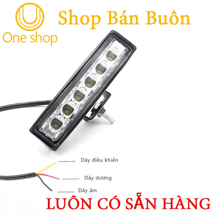 Đèn Led Hỗ Trợ Xe Máy - Ô tô Nhấp Nháy Đỏ - Xanh 18W 12VDC