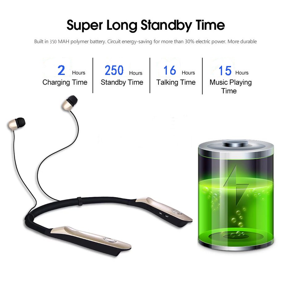 Tai nghe bluetooth 4.0 pin 15h ZAWA HBS 900 S ( đen ) | BigBuy360 - bigbuy360.vn