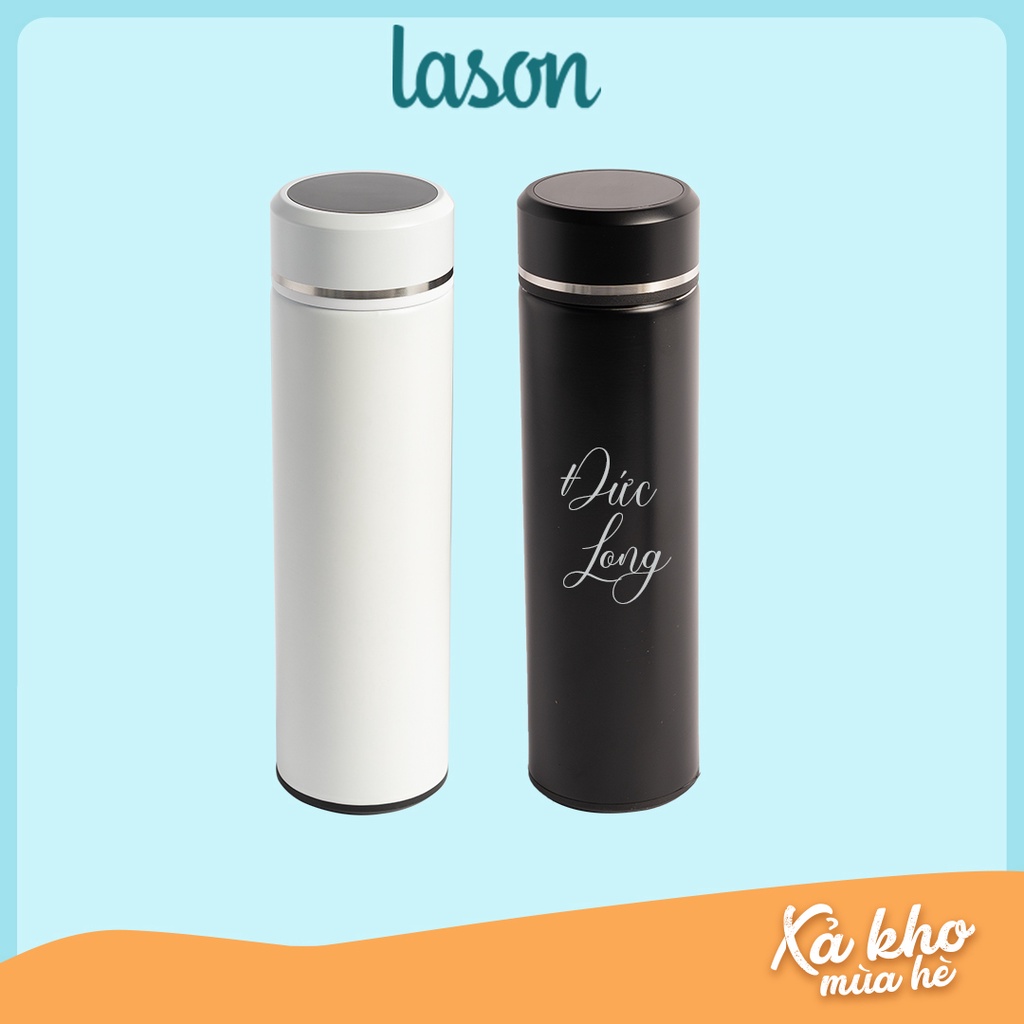 Bình nước giữ nhiệt Black and White hiển thị nhiệt độ, inox 304 cực kì tốt và đảm bảo