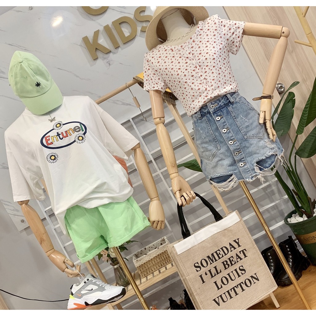 Áo croptop nữ Quảng Châu [VIDEO+ẢNH THẬT] Áo kiểu nữ tay ngắn dáng crt hoa nhí nhập Taobao phong cách trẻ trung - có sẵn | BigBuy360 - bigbuy360.vn