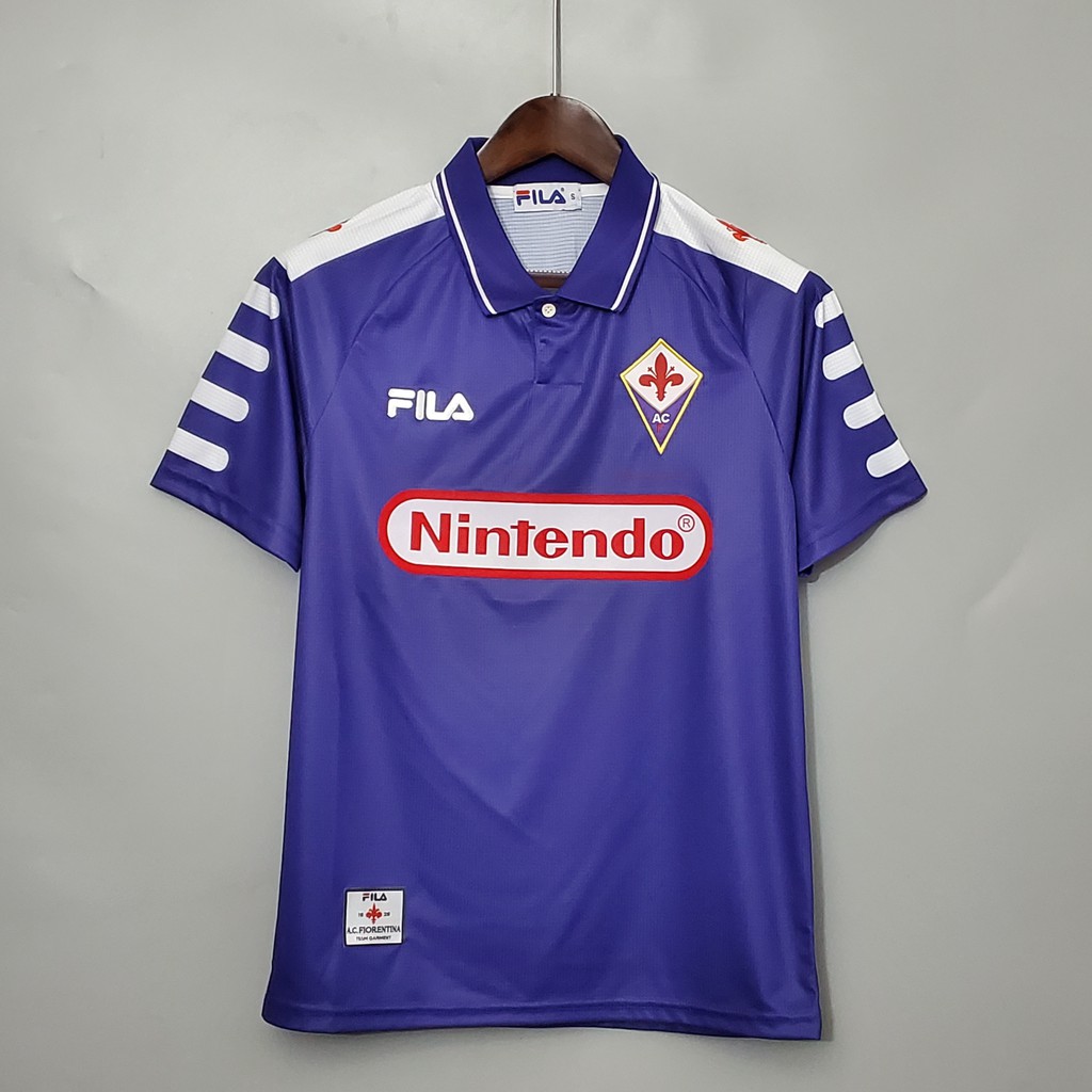 Áo Bóng Đá Đội Tuyển Fiorentina 98-99 Phong Cách Retro