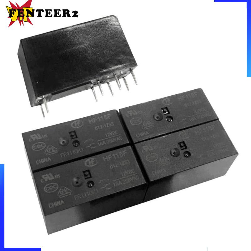 Set 5 Rơ Le Công Suất HF115F DC 12V 16A 8Pin 1ON Chuyên Dụng