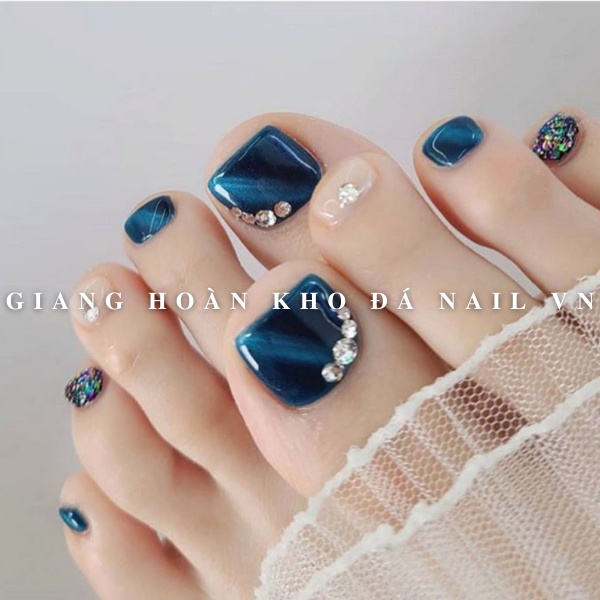 Đá Chân Lưới 14 Khía Crystal Trang Trí Móng ANGELICA 601