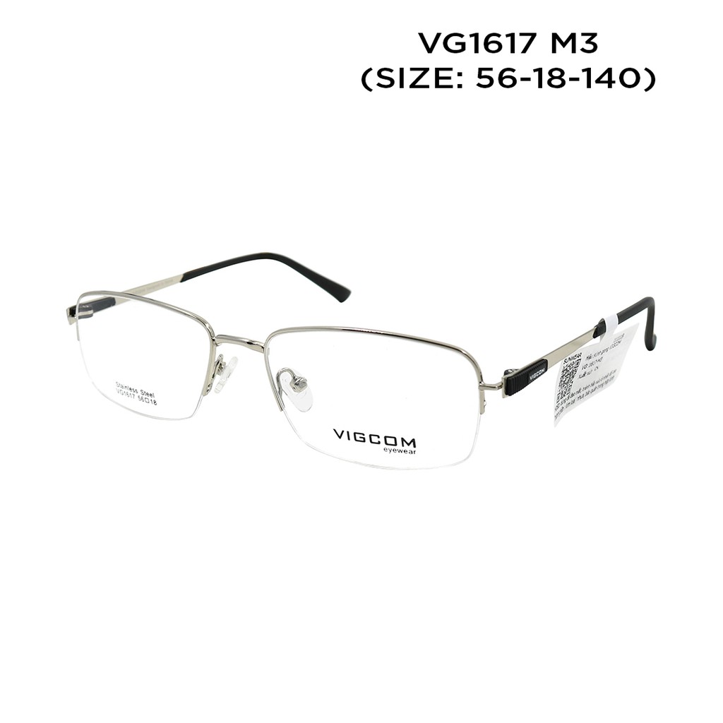 Gọng kính nam nữ Vigcom VG1617M màu sắc thời trang, thiết kế dễ đeo bảo vệ mắt