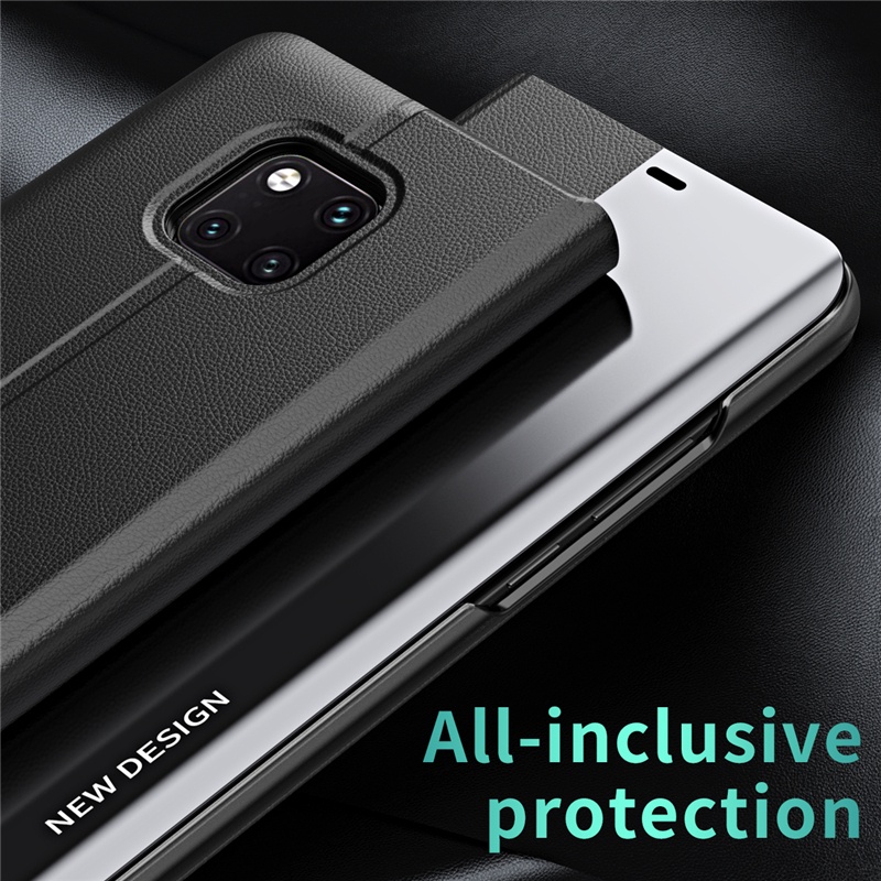 Ốp Điện Thoại Da Nắp Gập Từ Tính Sang Trọng Dành Cho Huawei Mate 20 Pro/30 Pro/40 Pro 40e
