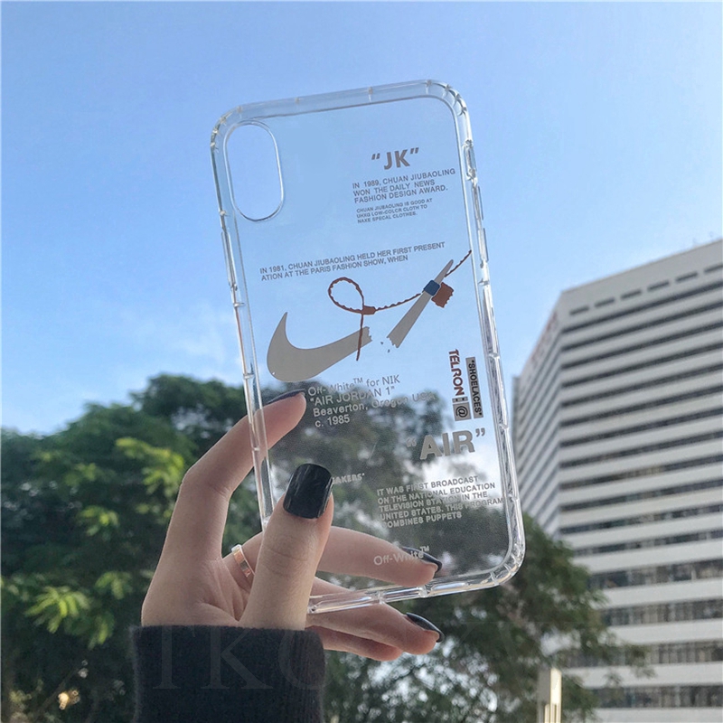 Ốp điện thoại TPU siêu mỏng họa tiết NIke Off cho Samsung Galaxy A10 M10 A20 A30 A70 A70S A7 2018 Grand J2 J7 Prime