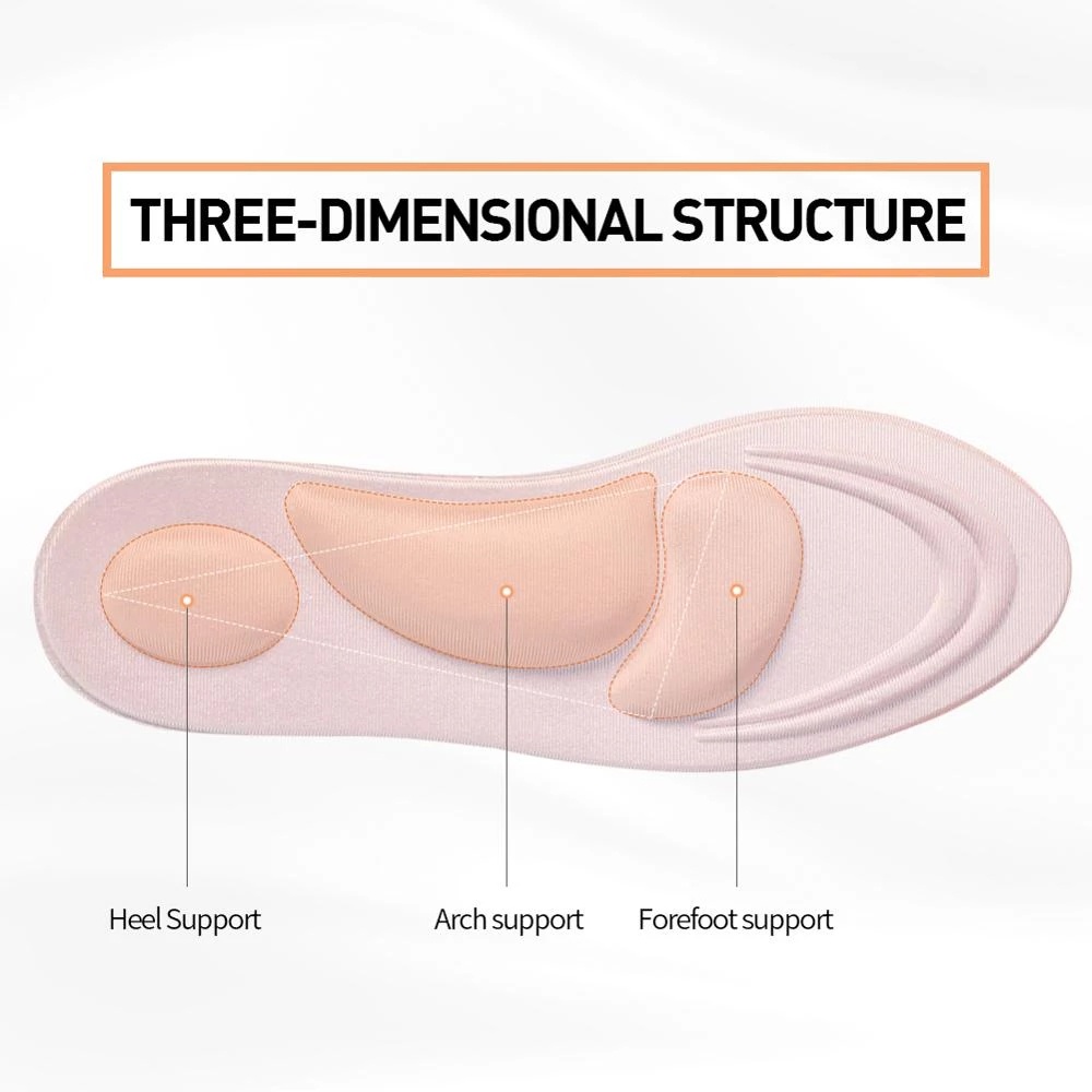 Cặp Đệm Lót Giày 4D Hỗ Trợ Chỉnh Hình Bàn Chân Phẳng