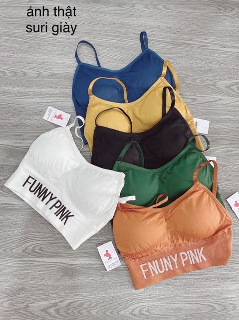 Áo bra nữ FUNNY PINK tập gym, yoga chất đẹp