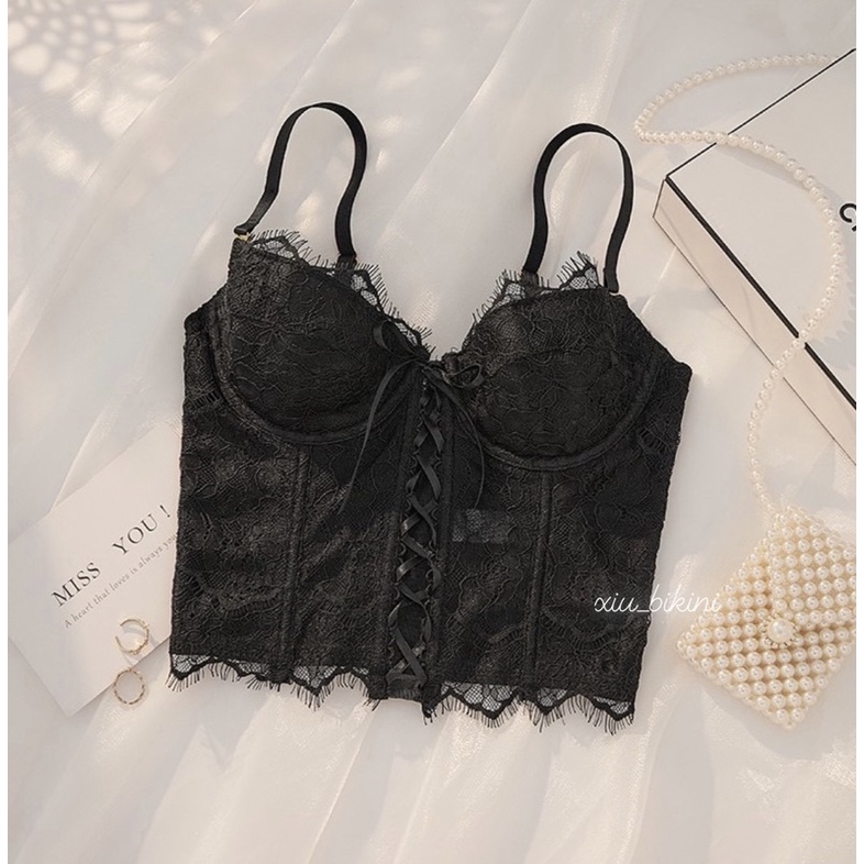 Áo Corset ren mỏng có gọng mút