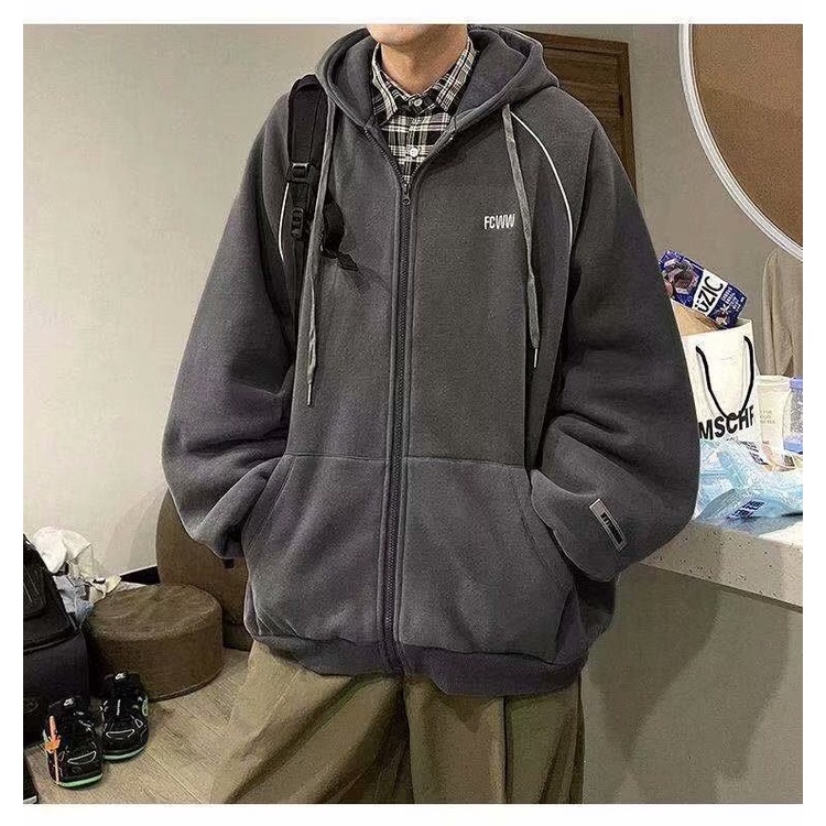 Áo Khoác Hoodie Zip FCWW Mũ Trùm Form Unisex Nam Nữ Cao Cấp
