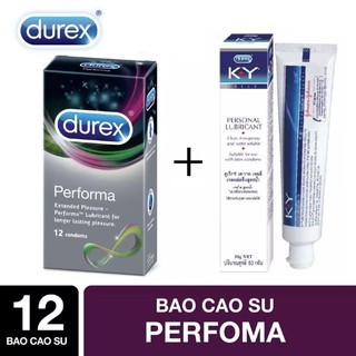 Combo Bao Cao Su Durex kéo dài quan hệ+Gel KY