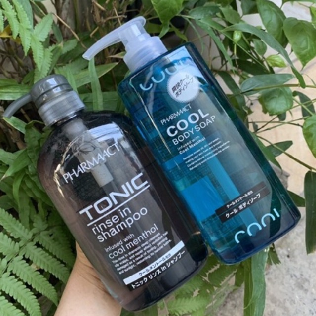 Bộ Dầu Gội Tonic Và Sữa Tắm Pharmaact Cool Nhật Bản