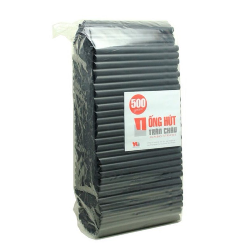 Ống hút trân châu đen phi 12mm bịch 500g | BigBuy360 - bigbuy360.vn