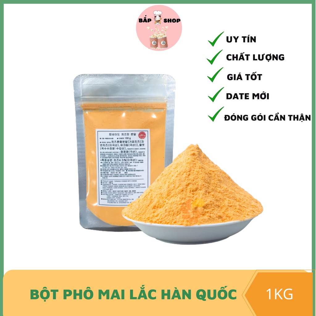 Bột phô mai lắc Hàn Quốc gói 100g - Bắp shop