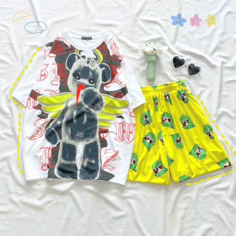 Set đồ bộ hoạt hình xinh xắn mặc ở nhà nhiều mẫu